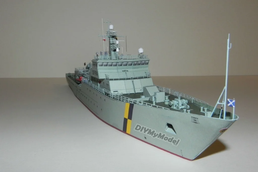 

DIYMyModeI 1:400 масштаб Великобритания рыболовное судно Hirta ручная работа набор бумажных моделей ручной работы игрушки головоломки