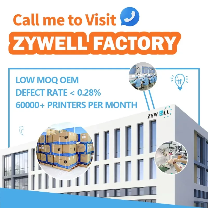 Фото Высокоскоростной Bluetooth/Wi-Fi принтер чеков ZYWELL для iOS и Android, новый 58-мм POS-принтер для печати счетов №5