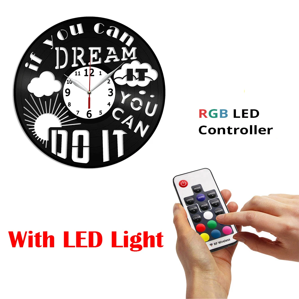 

Виниловая настенная картина, если вы сможете мечтать, вы можете сделать это, уникальное винтажное настенное искусство, персонализированное украшение для дома, 12 дюймов