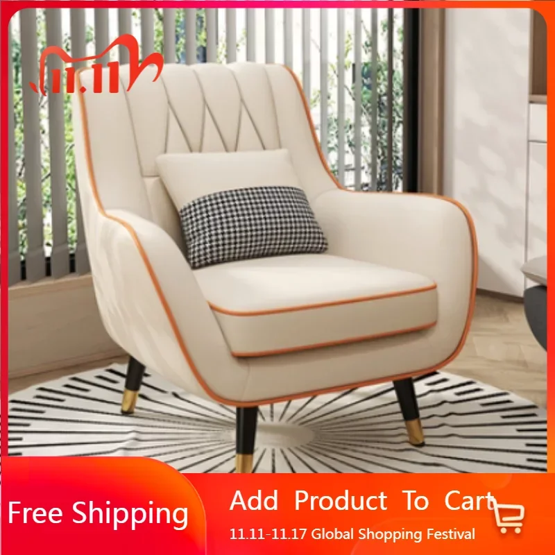 

Upholstered Arm Dining Chairs Accent Nordic Throne Lounge Living Room Sofas Mid Balcony Modern Muebles Para El Hogar Furnitures