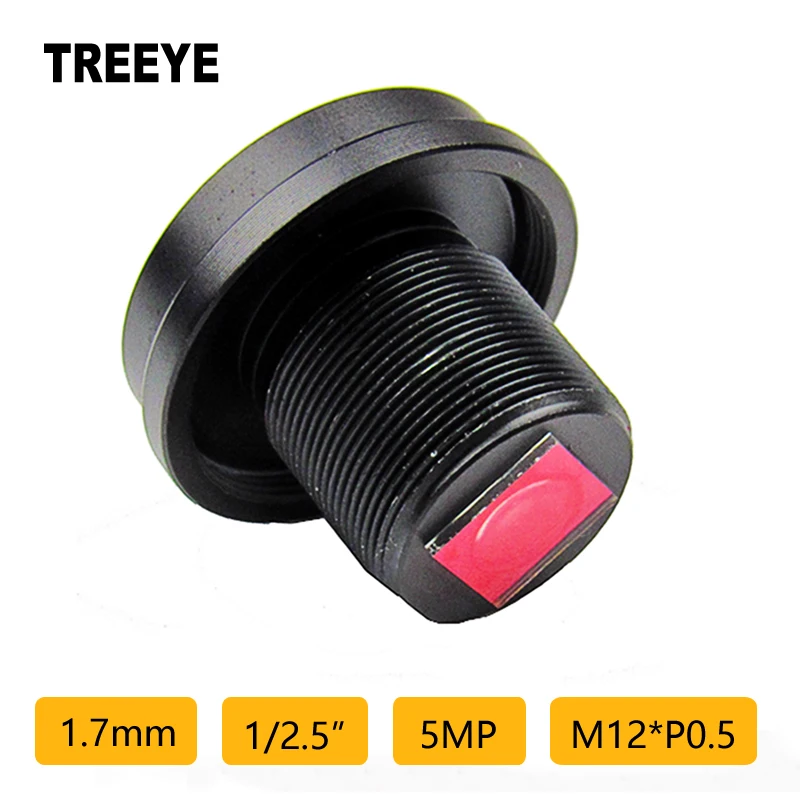 

Объектив рыбий глаз M12 1.7 мм 5 Мп с ИК-фильтром для экшн-камер