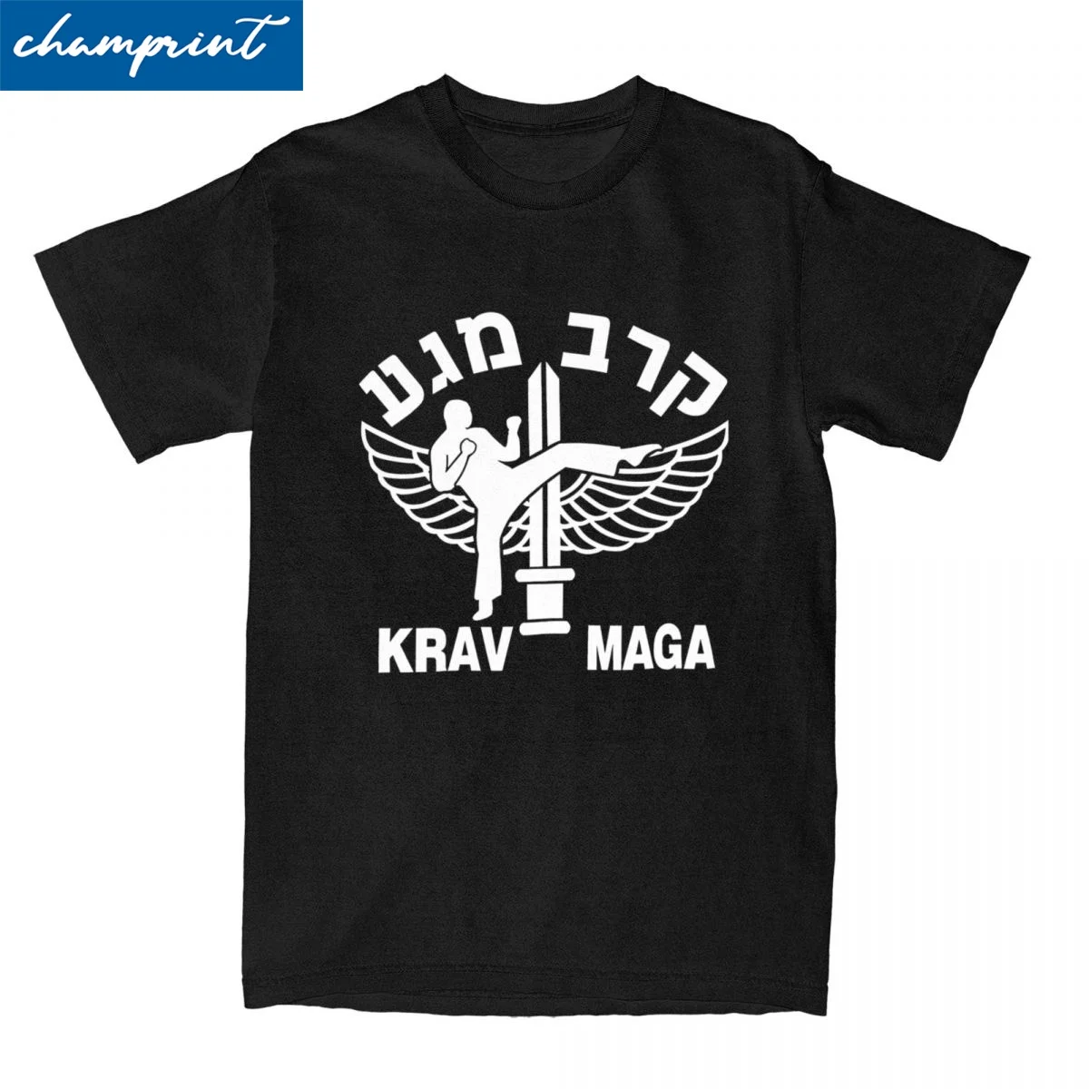Мужская и женская футболка KRAV MAGA одежда из чистого хлопка винтажная с короткими