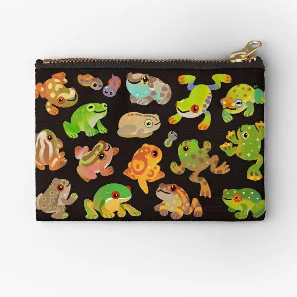 

Tree Frog Dark Zipper Pouches Wallet Underwear Pocket Storage Money Key Cosmetic Small Panties Packaging Men Bag Women Socks