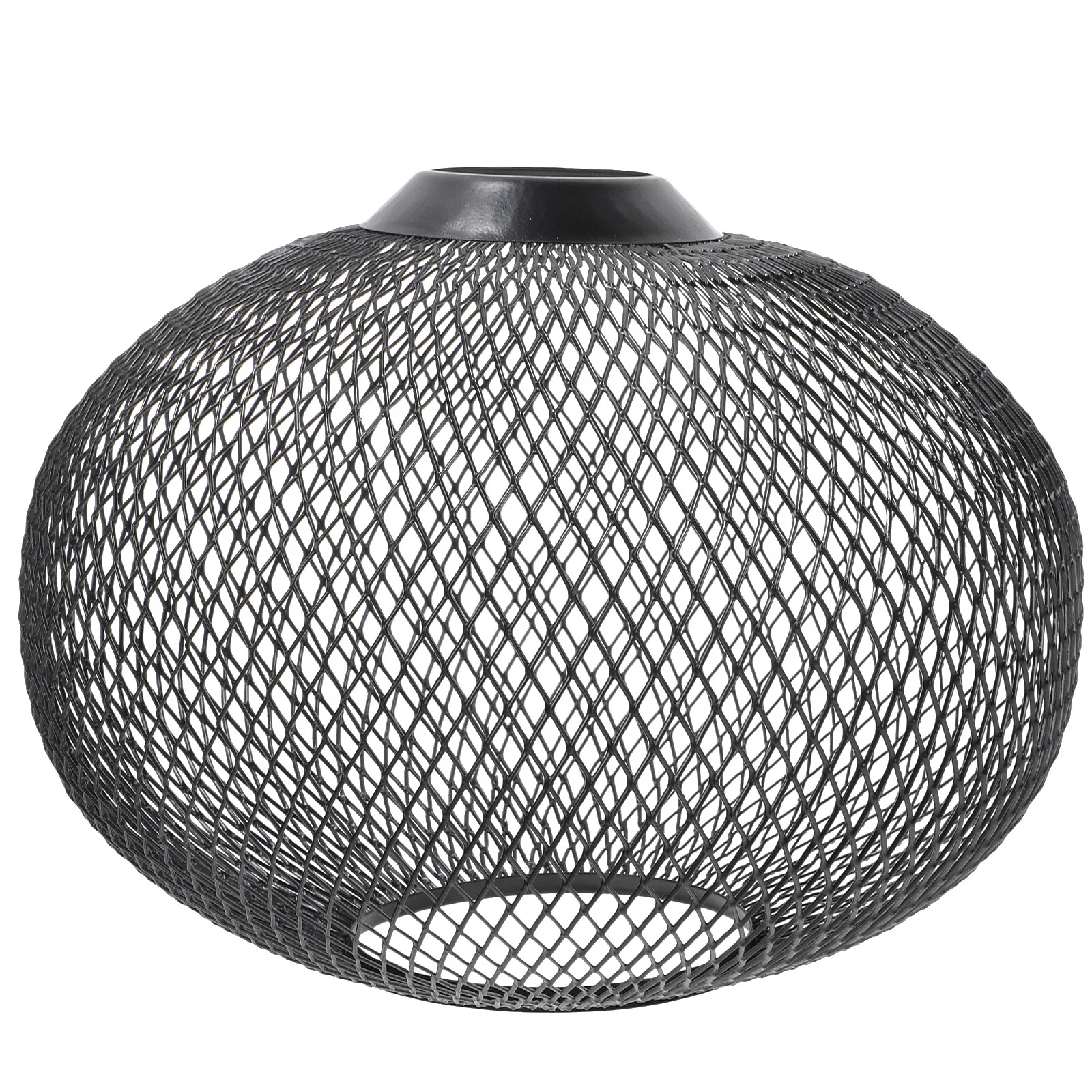 

Wrought Iron Lampshade Light Bulb Cover Rattan Pendant Lights Metal Lighting Accessories