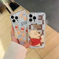 disney winnie the pooh phone cases for iphone 13 12 11 pro max mini xr xs max 8 x 7 se 2020 back cover