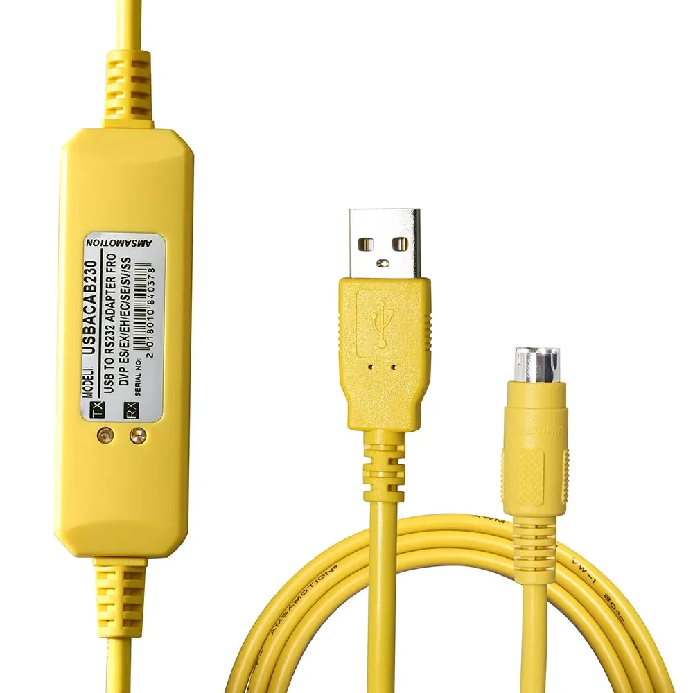 Фото Программировочный кабель AMSAMOTION USB-SC09-FX для ПЛК Mitsubishi, совместимый с FX-USB-AW FX2N/FX1N/FX0N/FX0S/FX1S/FX3U №4