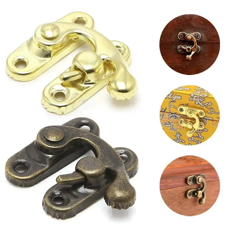 

1PCS 28*34MM Jewelry Gift Concealed Buckle Packaging Box Protective Shell Accessories Antique Buckle Lock Hook Hardware