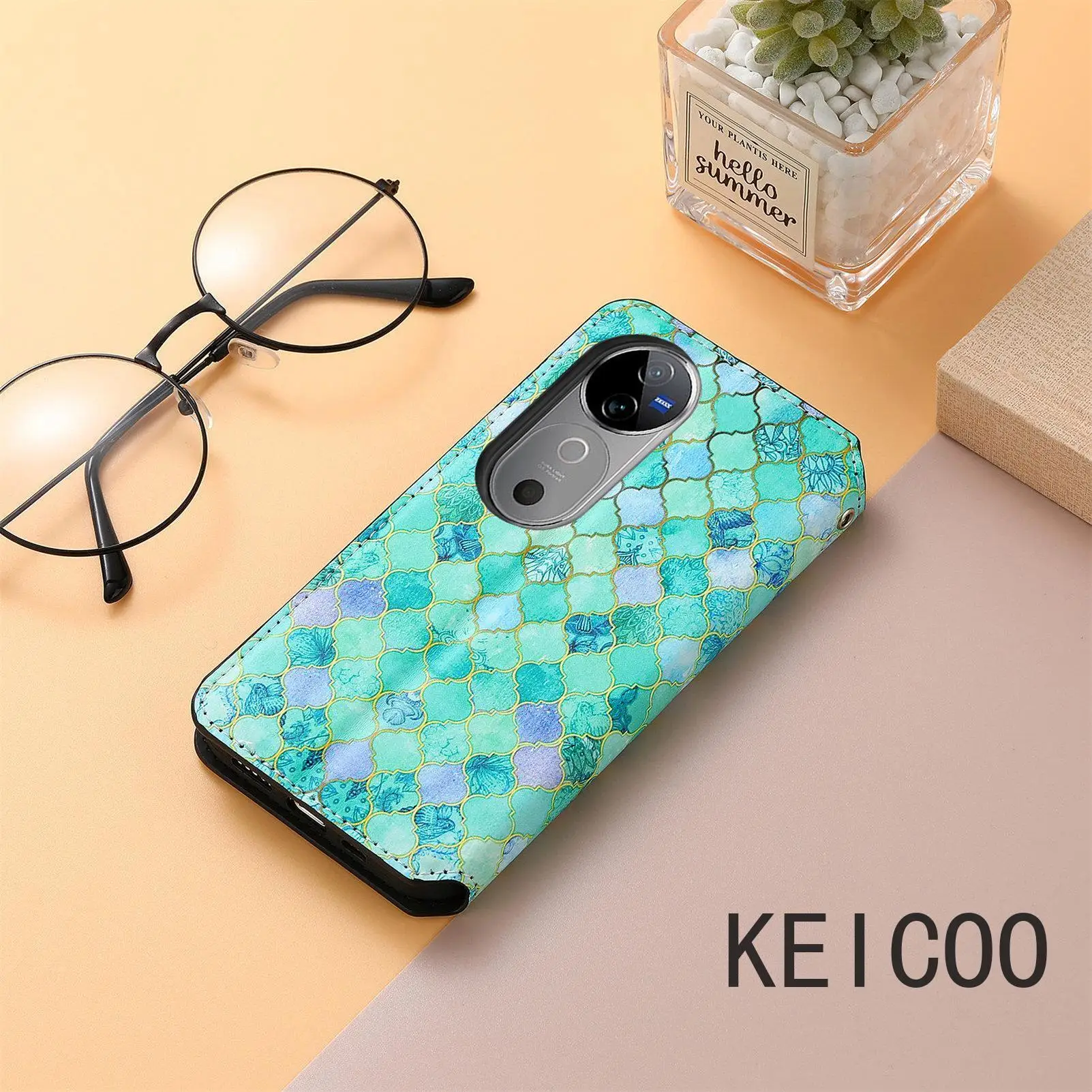 Кожаный чехол для телефона Vivo V40 Y28s S15 S15E T2X Pro