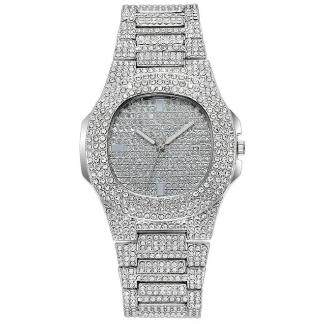 Luxury Full Crystal Watch Fashion Watches for Woman Quartz Analog Wriistwatch with Calendar Кварцевый аналог часов