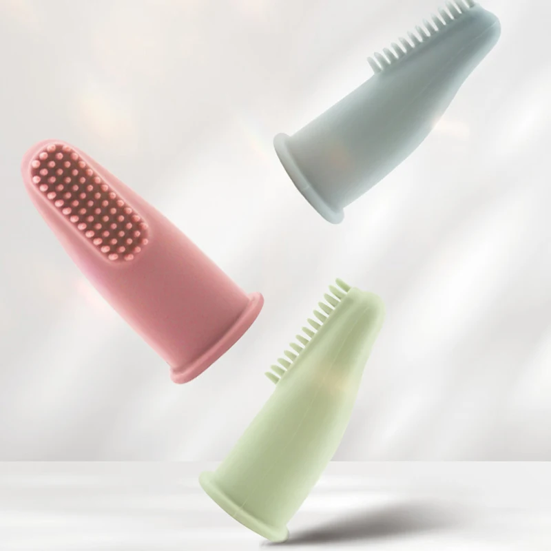 

Dog Super Soft Pet Finger Toothbrush Teeth Cleaning Bad Breath Care Nontoxic Silicone Toothbrush Tool Dog Cat Cleaning Supplies