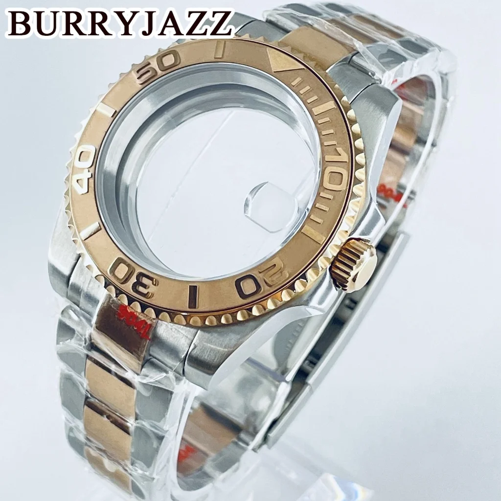 BURRYJAZZ 40 мм Подсветка GMT NH35 NH36 NH34 NH38 NH70 NH72 ETA2824 PT5000 часы Чехол сапфировое стекло