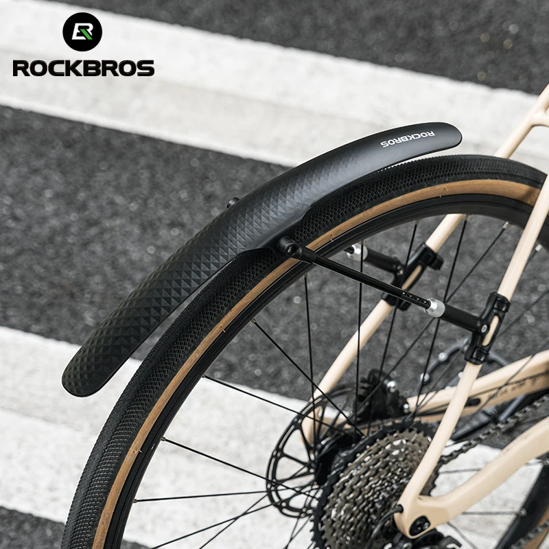 

ROCKBROS Bicycle Mudguard Bike Fender PP Soft Plastic Mudguard Strong Toughness Road Suitable For Bicycle Protector Accessories