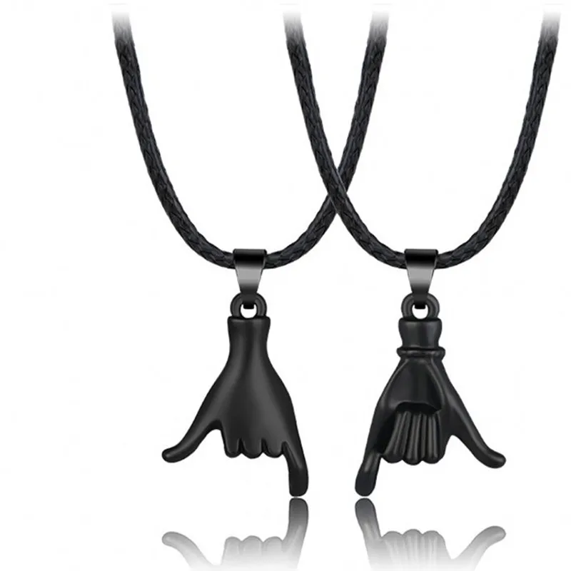 Ожерелье для пар 2 шт. подвеска-Крючок влюбленных | Ожерелья