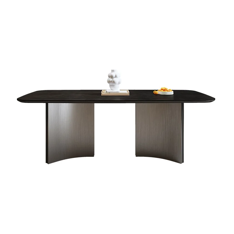 Роскошный современный обеденный стол в комплекте простота Скандинавский дизайн