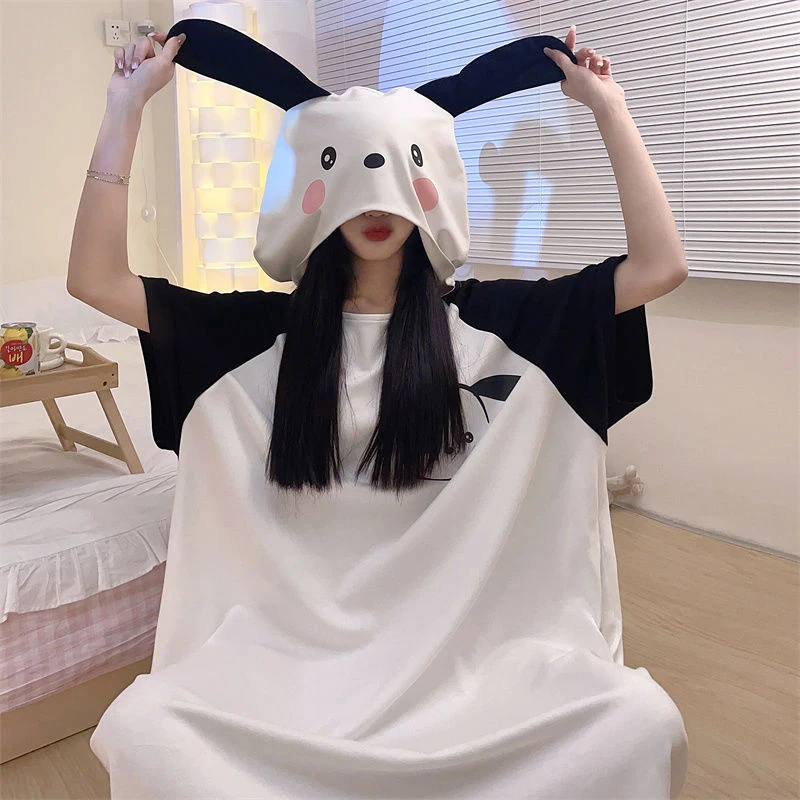 

Женская пижама с котенком полачко, милая летняя хлопковая пижама большого размера в стиле аниме