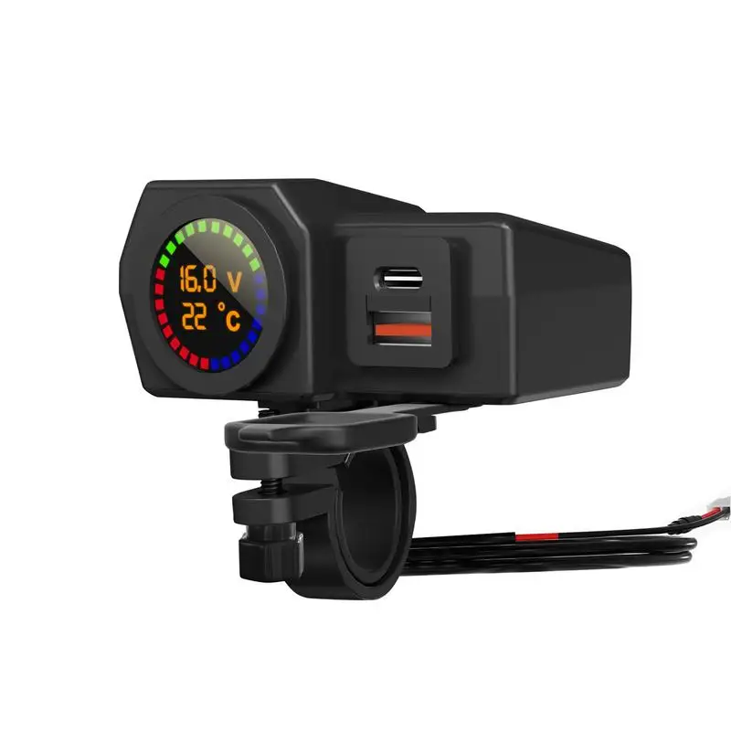 

Motorcycle Charger Quick Charge Dual USB Power Outlet With On-off Switch Switch Waterproof Fast Charge USB Charger Socket With