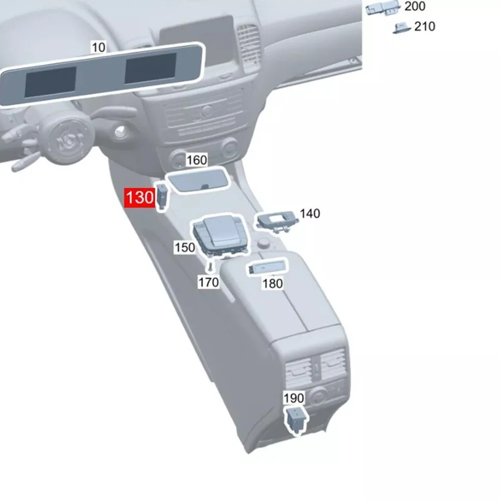 1шт черный ABS OEM номер A 2478209000 USB-разъем для Mercedes W253 W213 W293 W166 прямая замена
