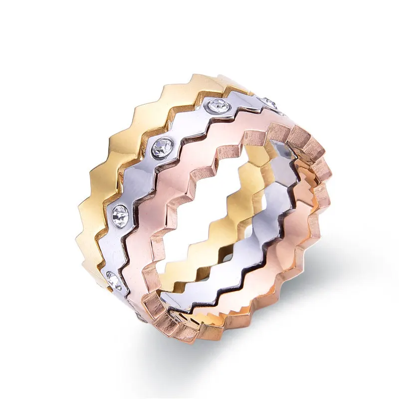 Трехцветные геометрические штабелируемые сотовые женские украшения FYSARA из