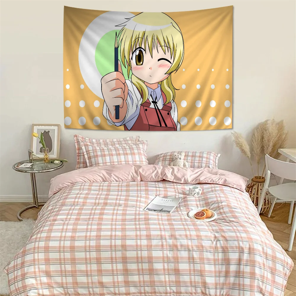 H-Hidamari S-Sketch Japanese Anime Tapestry Indian Buddha Wall Decoration Witchcraft Bohemian Hippie Hanging Sheets