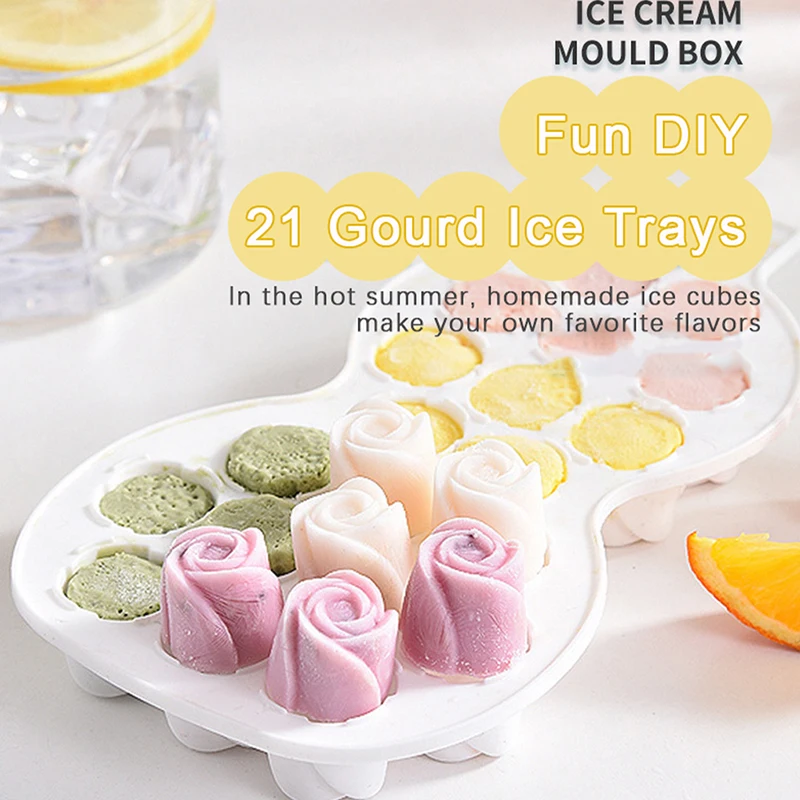 

1 шт., силиконовый контейнер для льда с крышкой, 11/21 дюйма