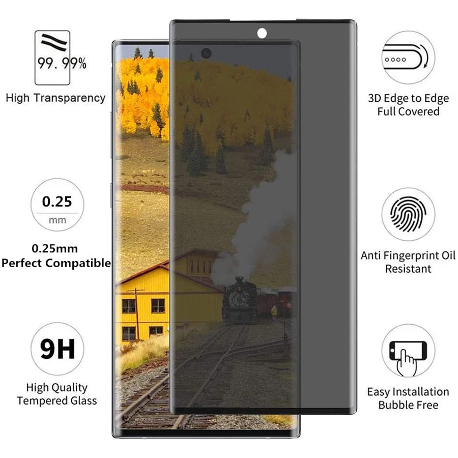 3D противошпионское закаленное стекло для Samsung Galaxy S22 S21 S20 ультратонкое Защитное