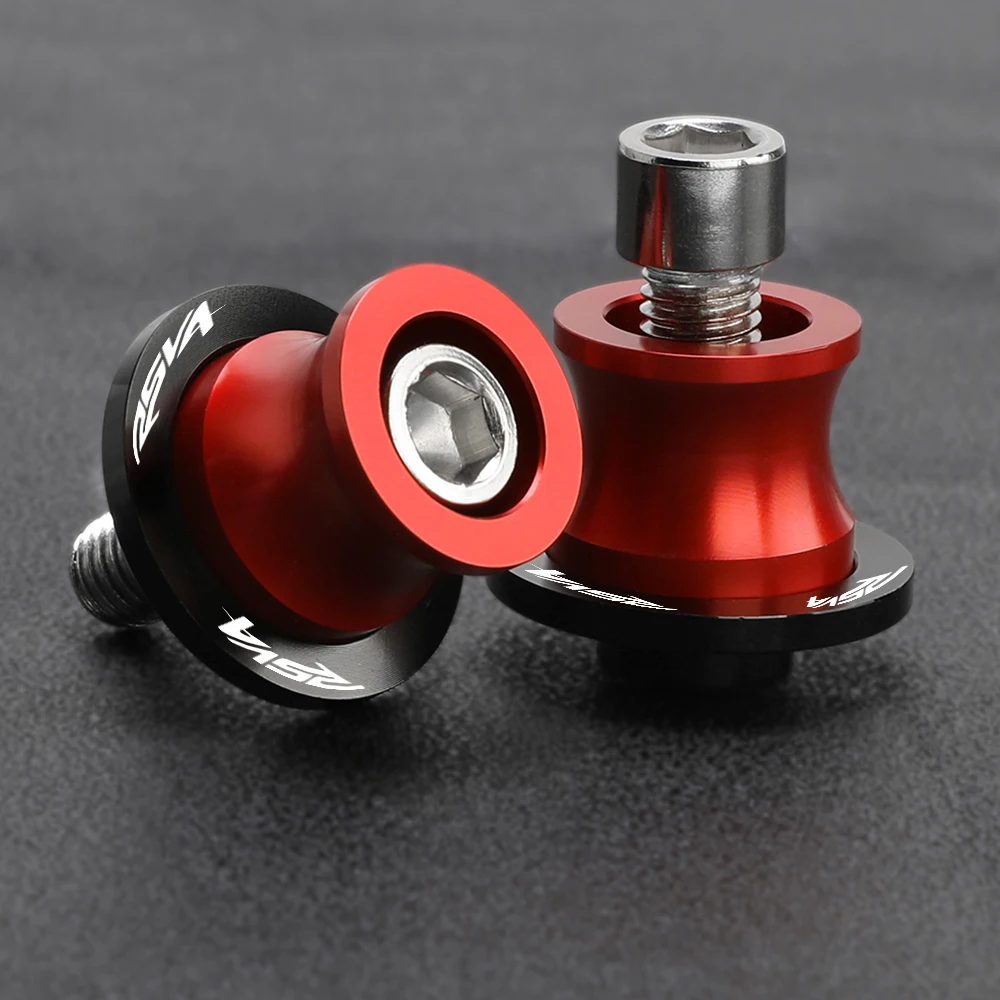 

FOR APRILIA RSV4 FACTORY RSV4R RSV4RR 2009-2023 2022 2021 2020 2019 2018 2017 6MM Motorcycle Swingarm Spools slider stand screws