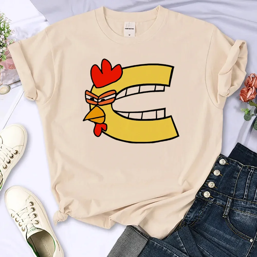 

Coloring Alphabet Lore tshirt women streetwear t shirt girl funny designer y2k clothing