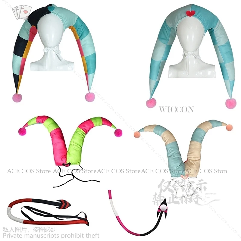 Fizzarolli Косплей фантазия шляпа наряд мультфильм Helluva босс Маскировка костюм