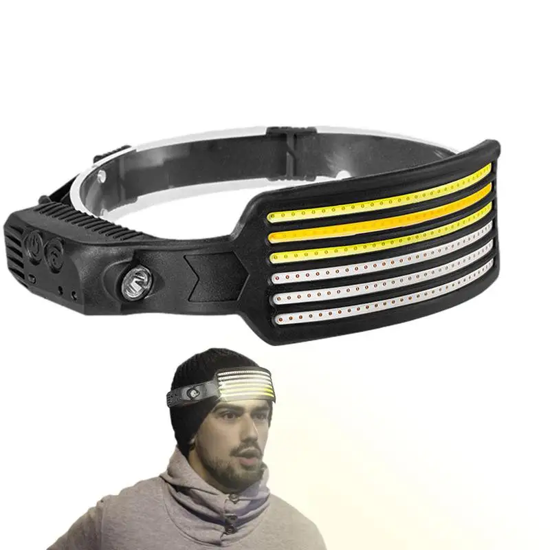 

LED Headlamp LED Headlight With Motion Sensor Rechargeable Head Light For Forehead Hiking Repairing Cycling Camping Accessories