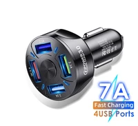 4 port usb car charger for xiaomi redmi note 10 pro x4 pro mobile phone charger fast charge multi usb phone charger for samsung