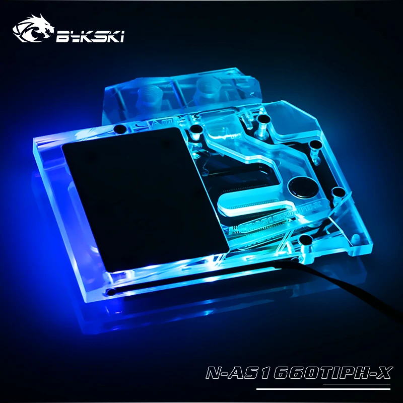 

Блок водяного охлаждения Bykski для игровой видеокарты ASUS Dual/TUF/N-AS1660TIPH-X/GTX2060TI/O6G