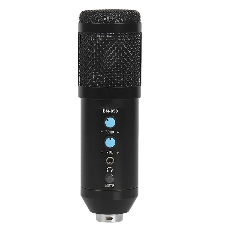 

Top BM858 Condenser Microphone Studio Recording BM 858 USB Computer Microphone For Youtube