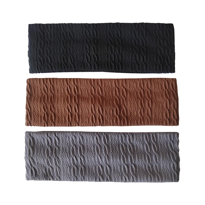 Повязка для волос женская спиральная в полоску мягкий эластичный бандаж на