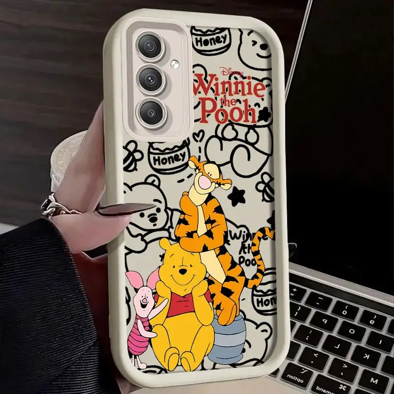 Disney Winnie The Pooh Honey phone case for Samsung Galaxy s23 s24 ultra fe S20 s21 A13 5g S22plus x3 tpu funda waterproof casos