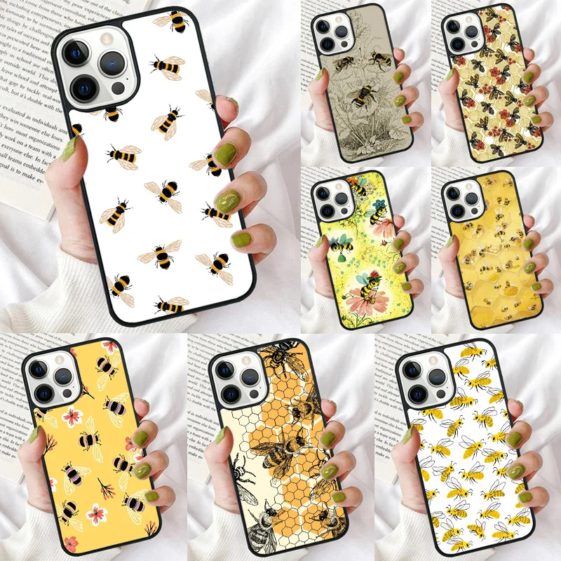 Чехол Bee для телефона iPhone 16 15 14 12 13 mini PLUS X XS XR 11 PRO MAX задняя крышка Fundas Shell