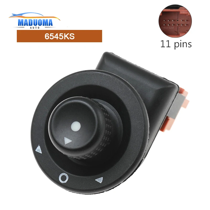 

New Rear Mirror Switch 6545KS 185526 6545.KS For Citroen C2 C3 Xsara Picasso Berlingo Side Mirror Control Switch Adjust Knob