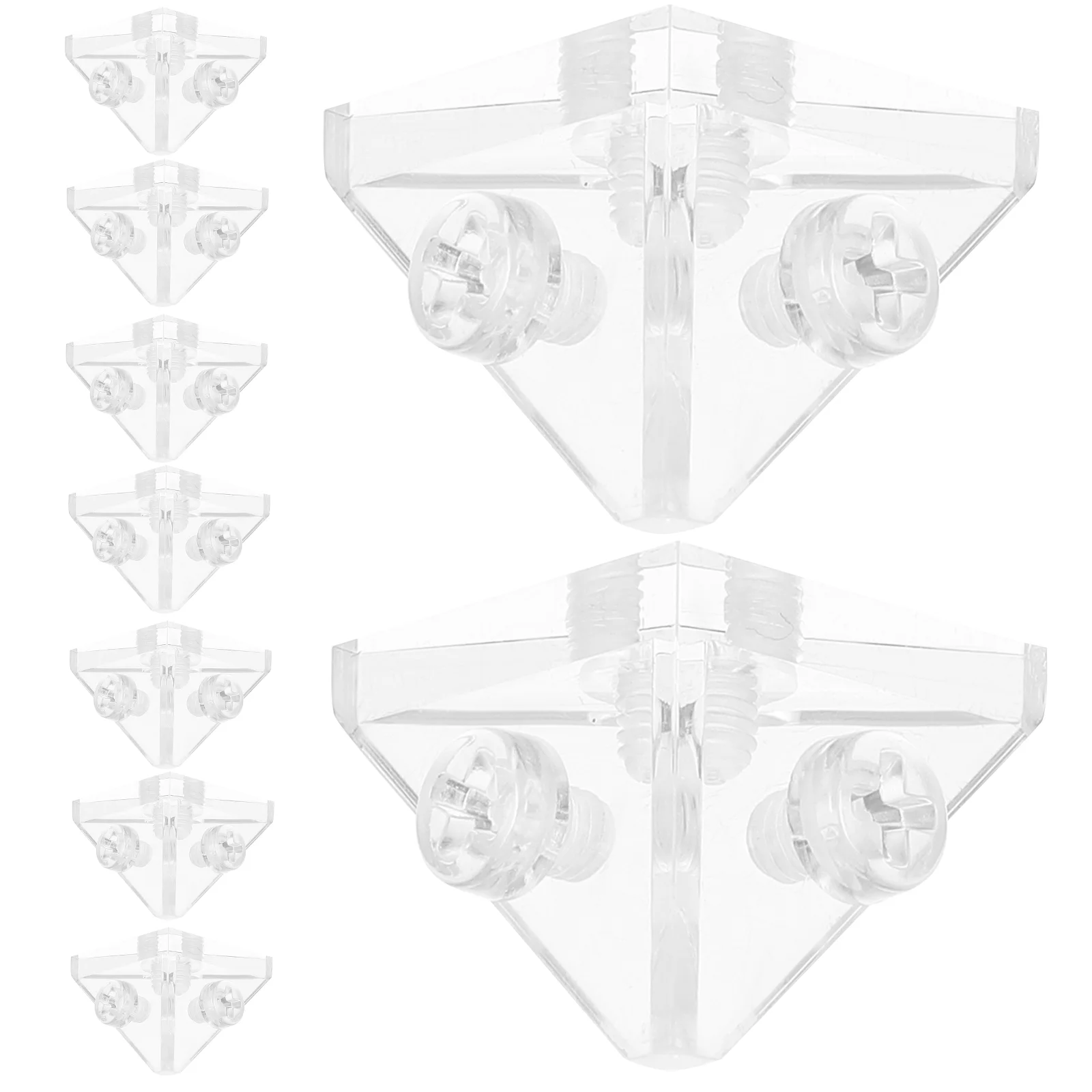 10 шт. акриловая коробка с внутренними зубцами прозрачная витрина угловой