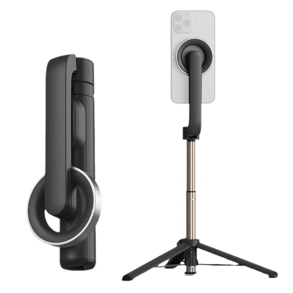

Portable Magnetic Selfie Stick Tripod with Remote for Magsafe Cellphone Stand for iPhone 14 13 12 Pro Max Vertical Shooting