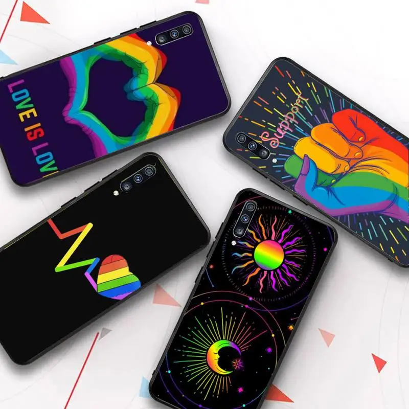 

Abstract rainbow Phone Case for Samsung Galaxy A 51 30s a71 Soft Silicone Cover for A21s A70 10 A30 Capa