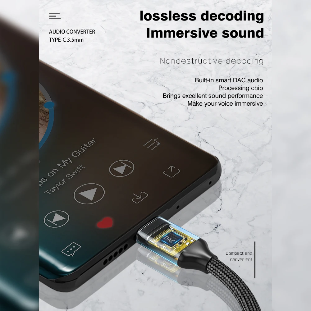 Адаптер Byscoon USB Type C На Aux 3 5 Мм Аудиокабель-конвертер Для Samsung Galaxy S21 Ultra S20 Note 20