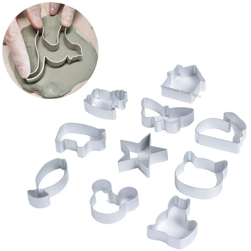 Мультяшные аксессуары для Гончарной Глины форма печати высечка алюминиевая