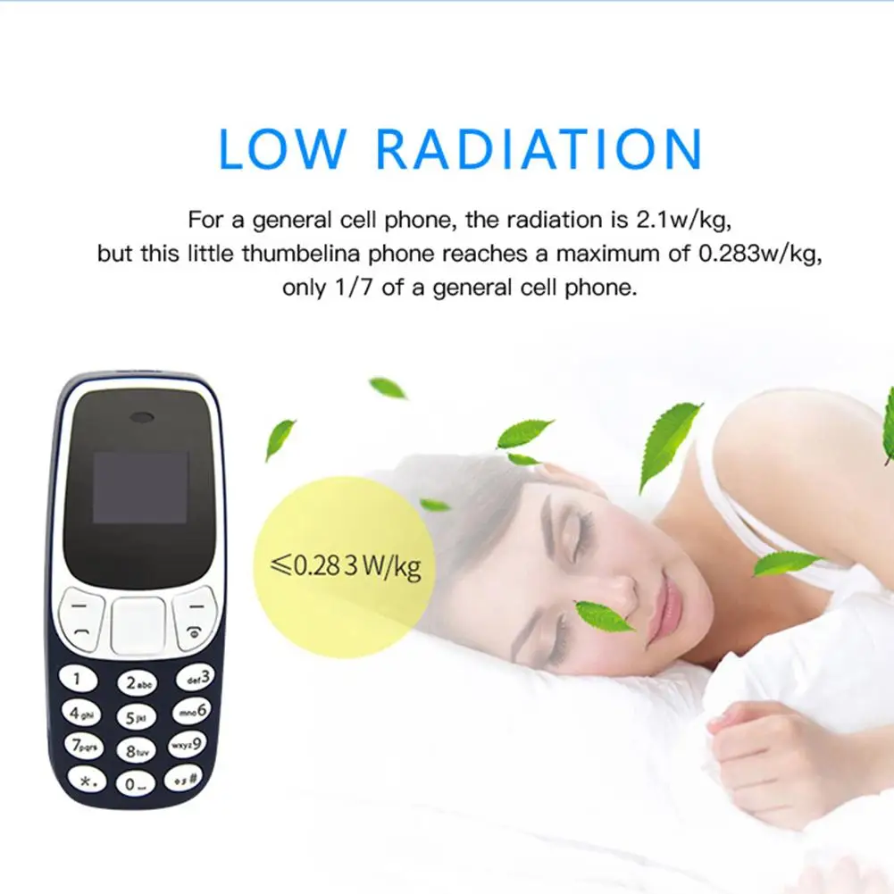 

Mini Small Keypad Phone Portable Mini Cell Phone Bluetooth-compatible Earphone Spare Small Keypad Phone Easy Operation