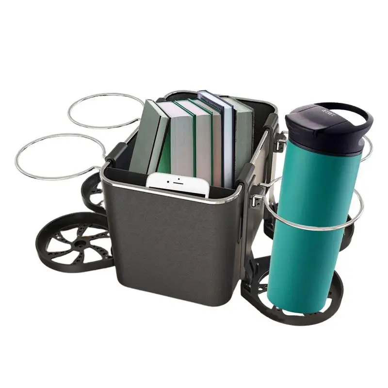 

Ящик для хранения в подлокотнике автомобиля держатель для стакана с водой, многофункциональный боковой органайзер для автомобильной консоли