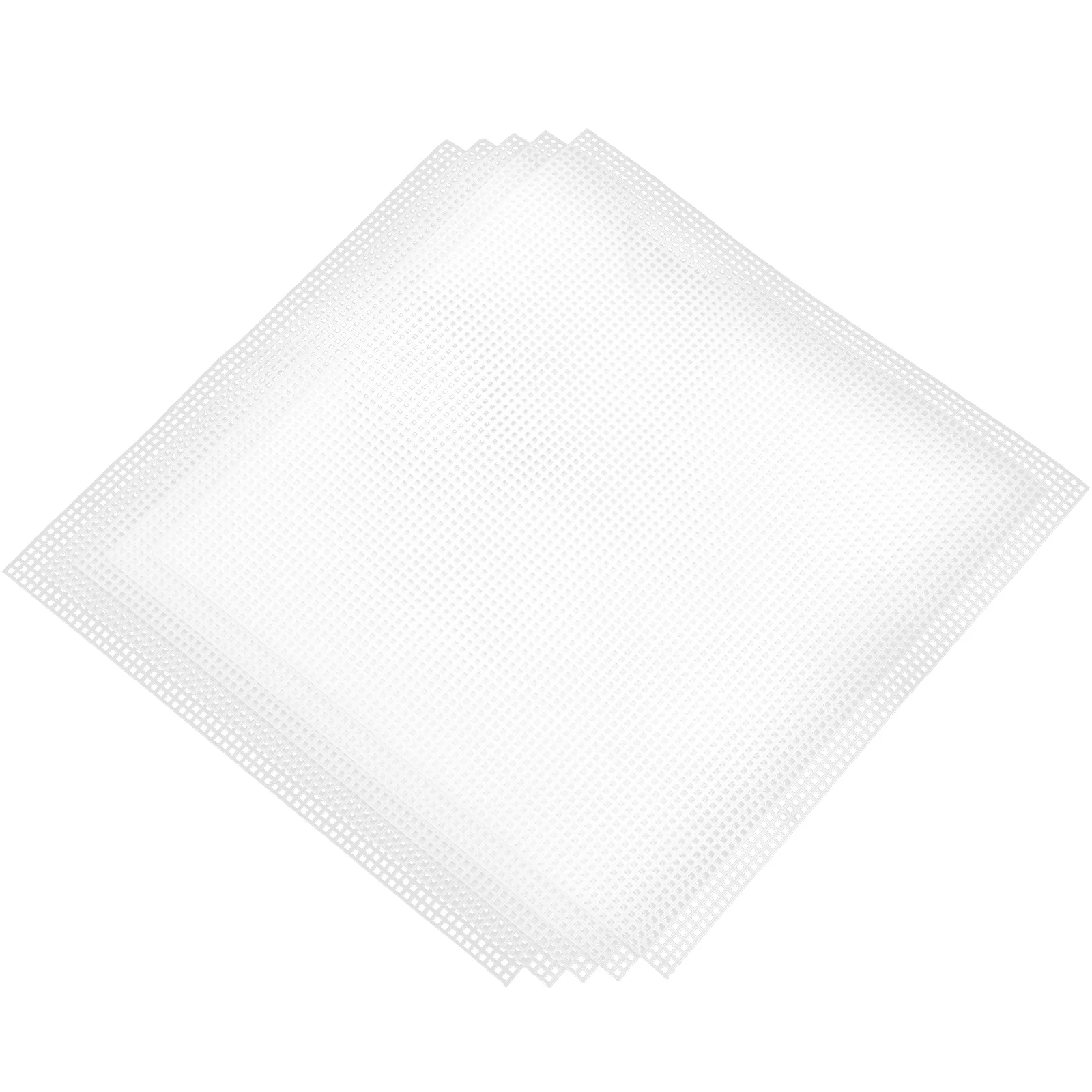 

5Pcs Mesh Sheets Bag Making Plastic Sheets DIY Plastic Canvas DIY Embroidery Canvas Sheets
