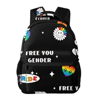 female backpack rainbow cute cartoon women backpack college school bagpack travel shoulder bags for teenage girls