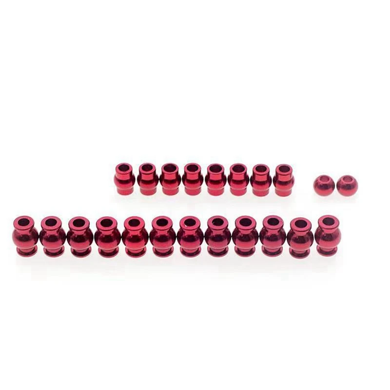 

3X Complete 22Pcs Aluminum Alloy Pivot Ball Head Set For Arrma 1/10 4X4 Granite Big Rock Senton Typhon Upgrade Parts