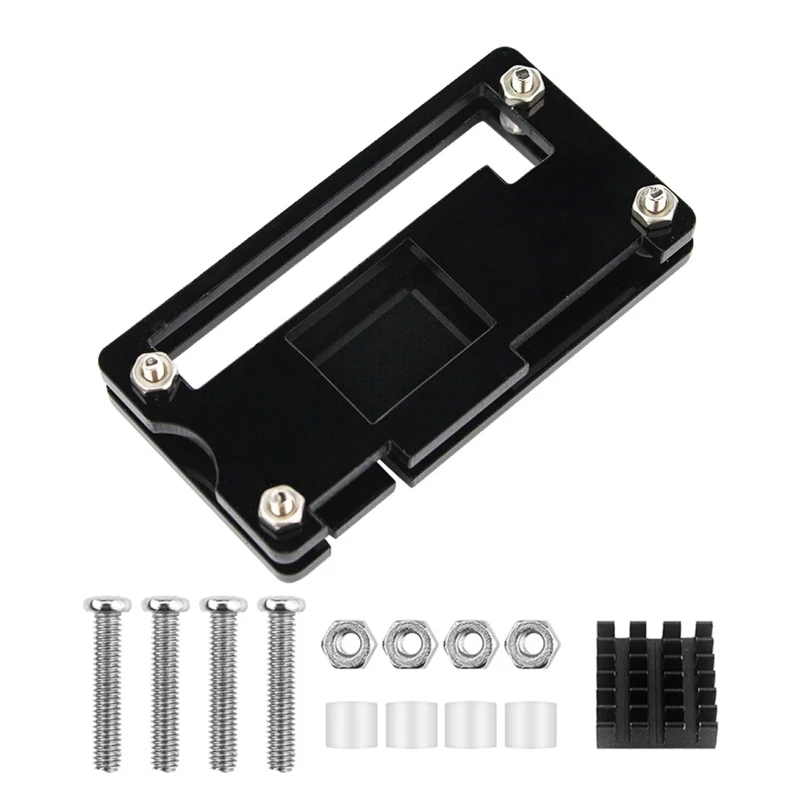

H7EC для Raspberry Pi Zero W акриловый чехол CNC бронированный корпус с радиатором GPIO Header пассивное охлаждение Чехол для Pi Zero W 1,3