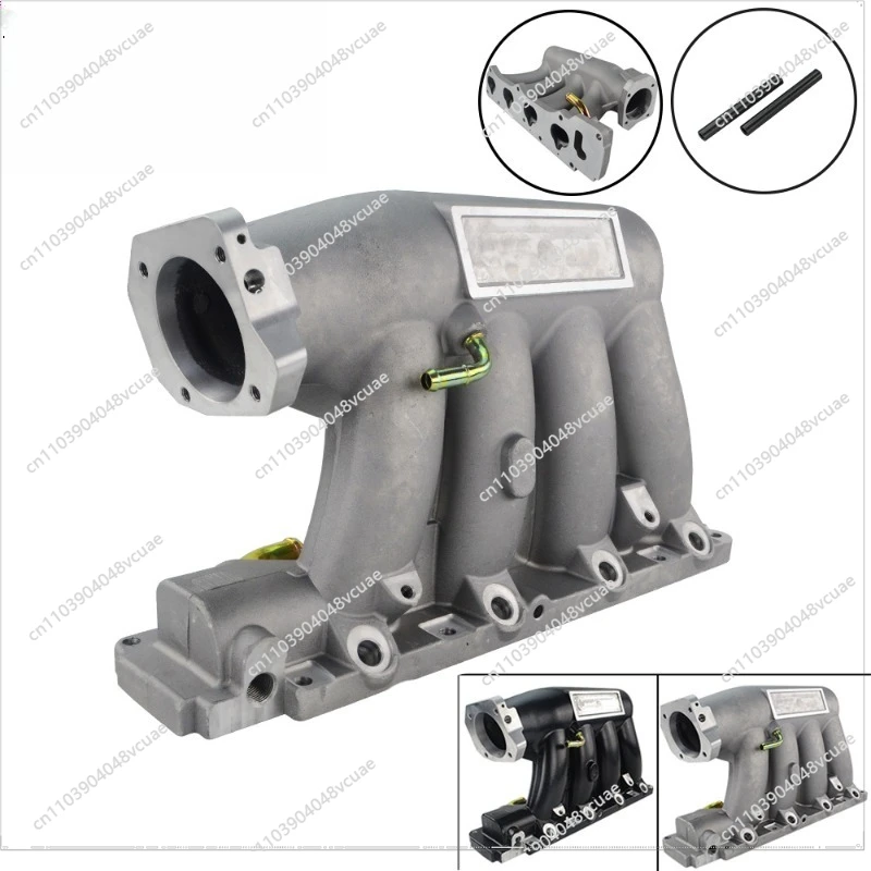 Фото Новый впускной коллектор Skunk2, черный/серебристый, подходит для Honda Civic K24A2 K20Z3 №2
