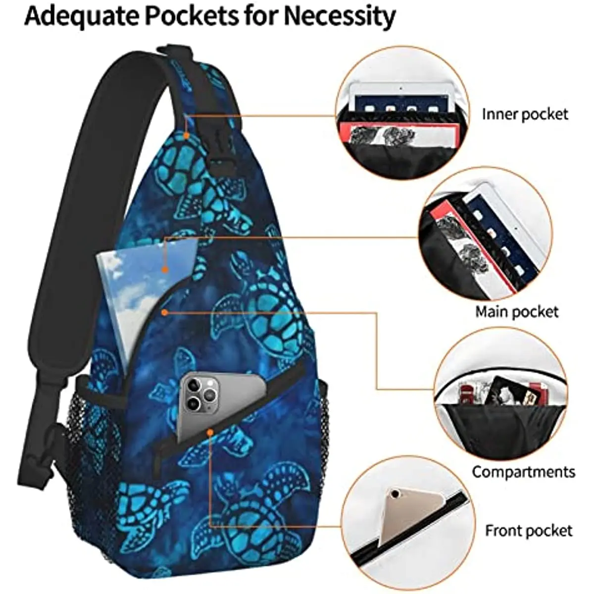 Рисунок 4 - Сумка-слинг с морской черепашкой для женщин и мужчин