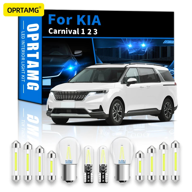 

Canbus для KIA Carnival 1 2 3 2003 2004 2005-2022, Автомобильный светодиодный интерьер, купольная карта, комплект для обновления освещения багажника, аксессуар...